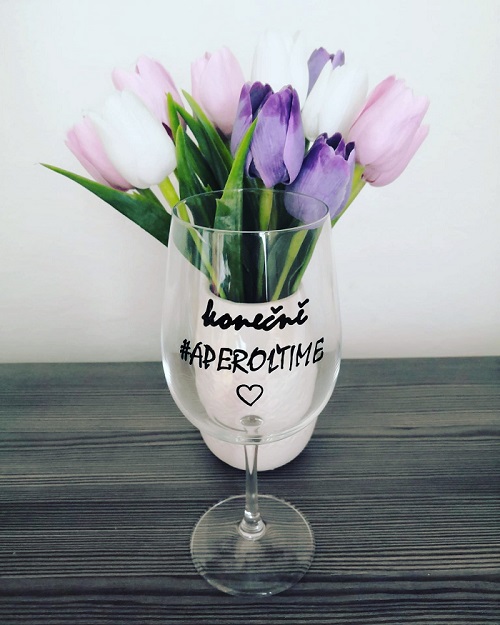 Ručně psané sklenice